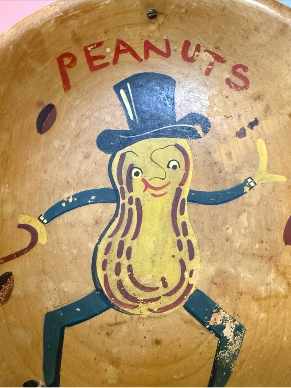 Mr. Peanut bundle! Large can, 75th Anniversary Jar, Antique wood dish - Picture 5 of 9